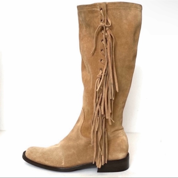 Stunning *COACH* Arianna Suede Fringe Boots - Picture 14 of 15